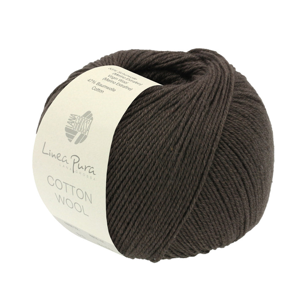 Lana Grossa Cotton Wool 009 Donkerbruin