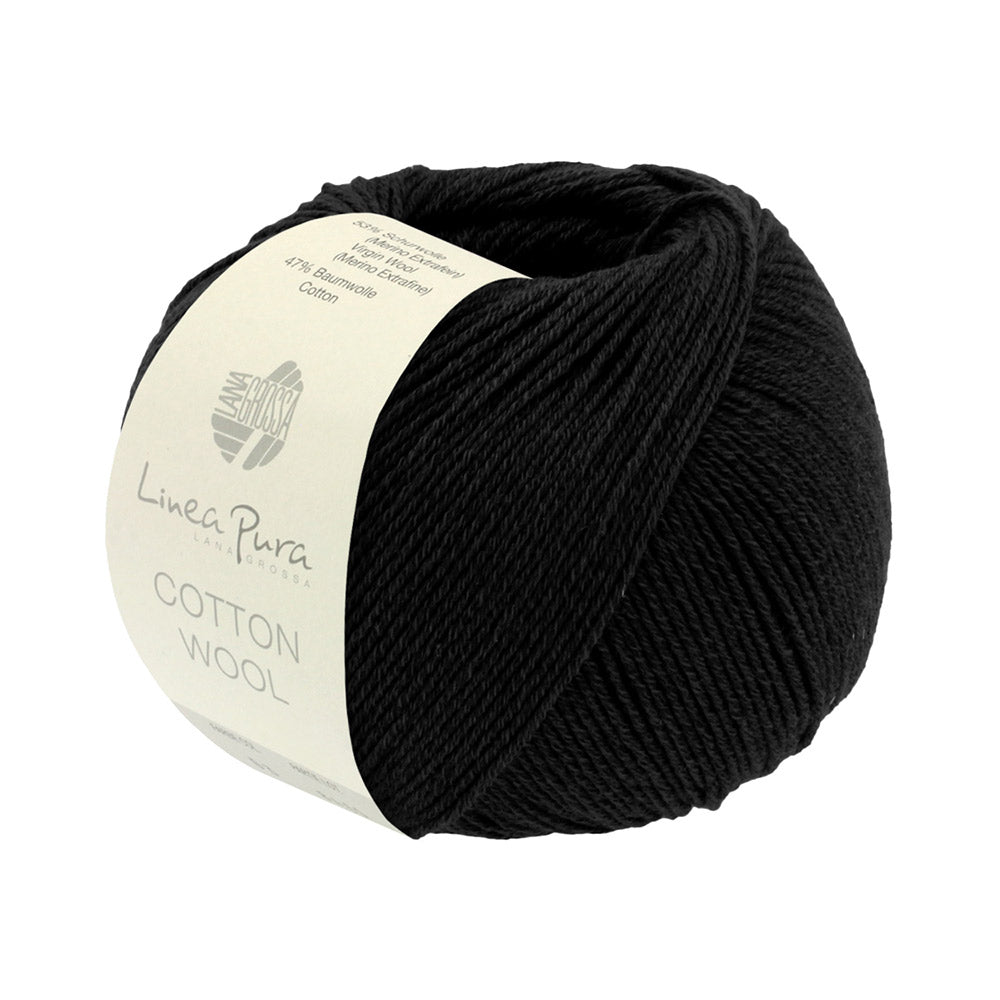 Lana Grossa Cotton Wool 017 Black