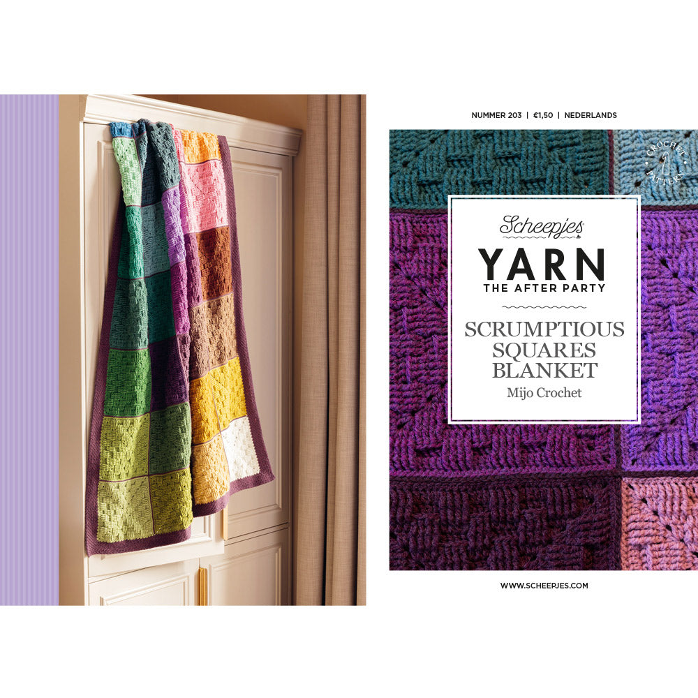 Yarn The After Party nr.203 Scrum. Squares Blanket