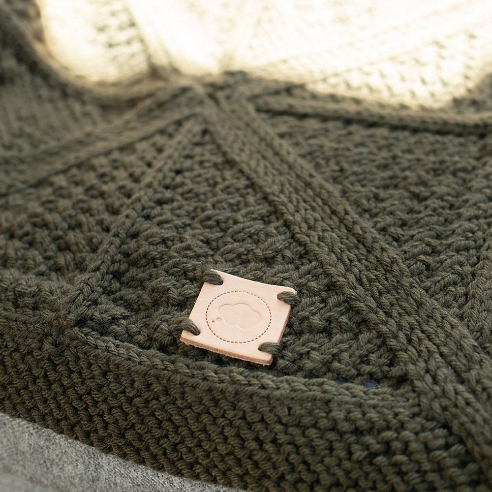 Khaki — gemaakt met Droomdeken 8.0 KAL (breien) Yarn and Colors Chunky Amazing (3)