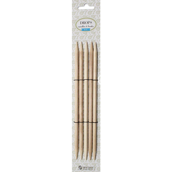 Drops Basic Kousenbreinaalden Hout 20cm 9,0mm