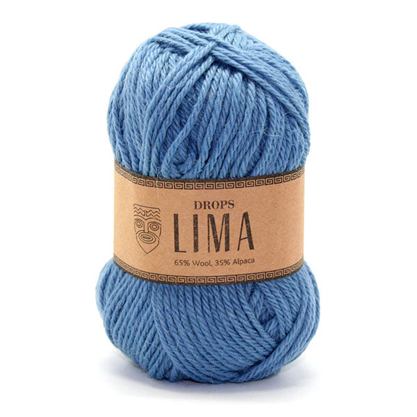 Drops Lima Uni Colour 6235 Grijsblauw