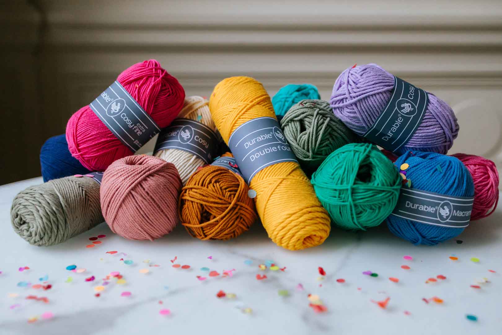 Combi nieuwekleuren — gemaakt met Durable Cosy Fine Nieuwe Kleuren Garenpakket (2)