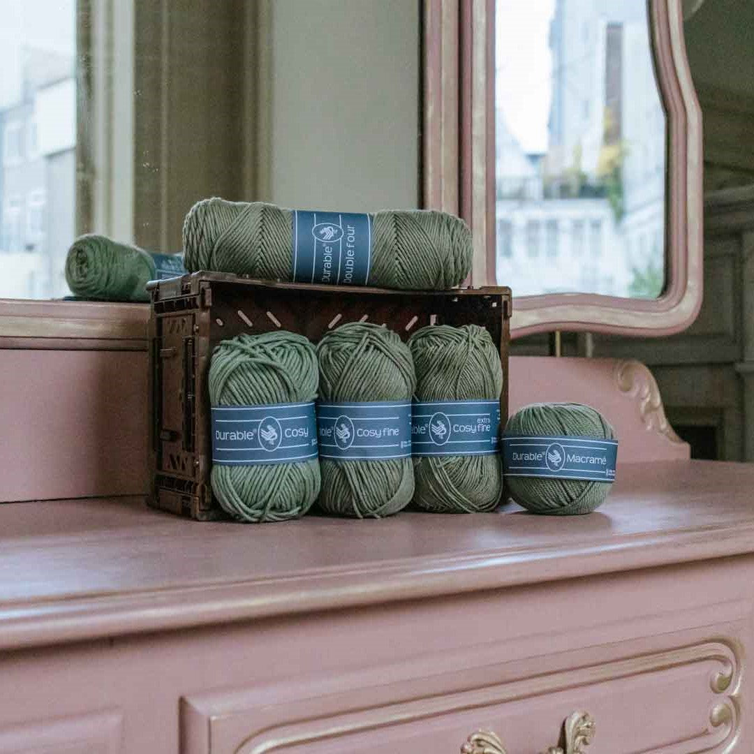 Combi nieuwekleuren — gemaakt met Durable Cosy Fine Nieuwe Kleuren Garenpakket