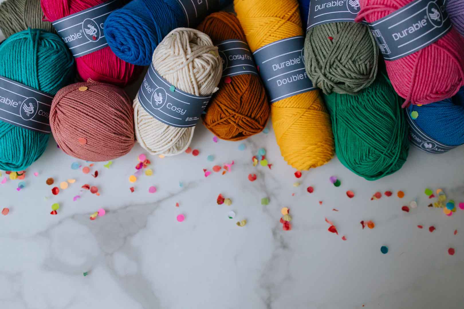 Combi nieuwekleuren — gemaakt met Durable Double Four Nieuwe Kleuren Garenpakket (4)