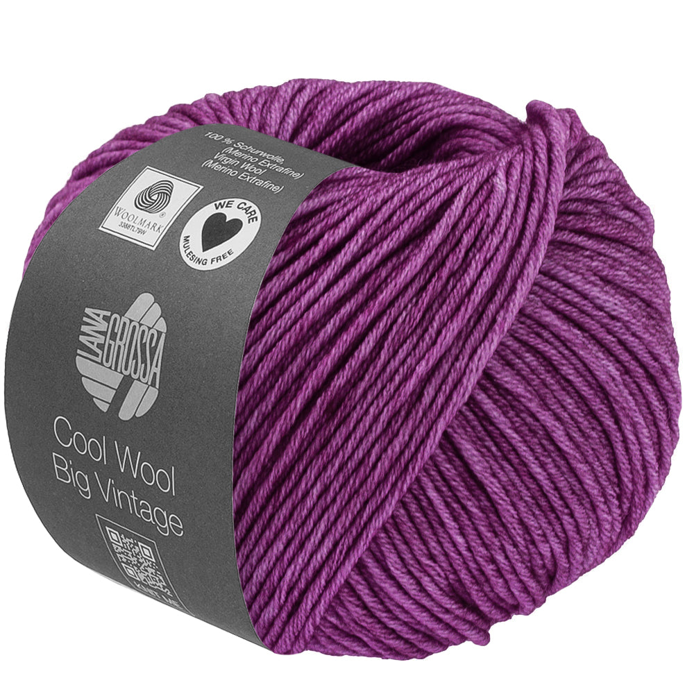 Lana Grossa Cool Wool Big Vintage 7194 Roodviolet