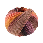 Lana Grossa Farfalla 0010 Zalm/Oranje/Roze/Grijsbruin/Antraciet/Grijspaars/Fuchsia