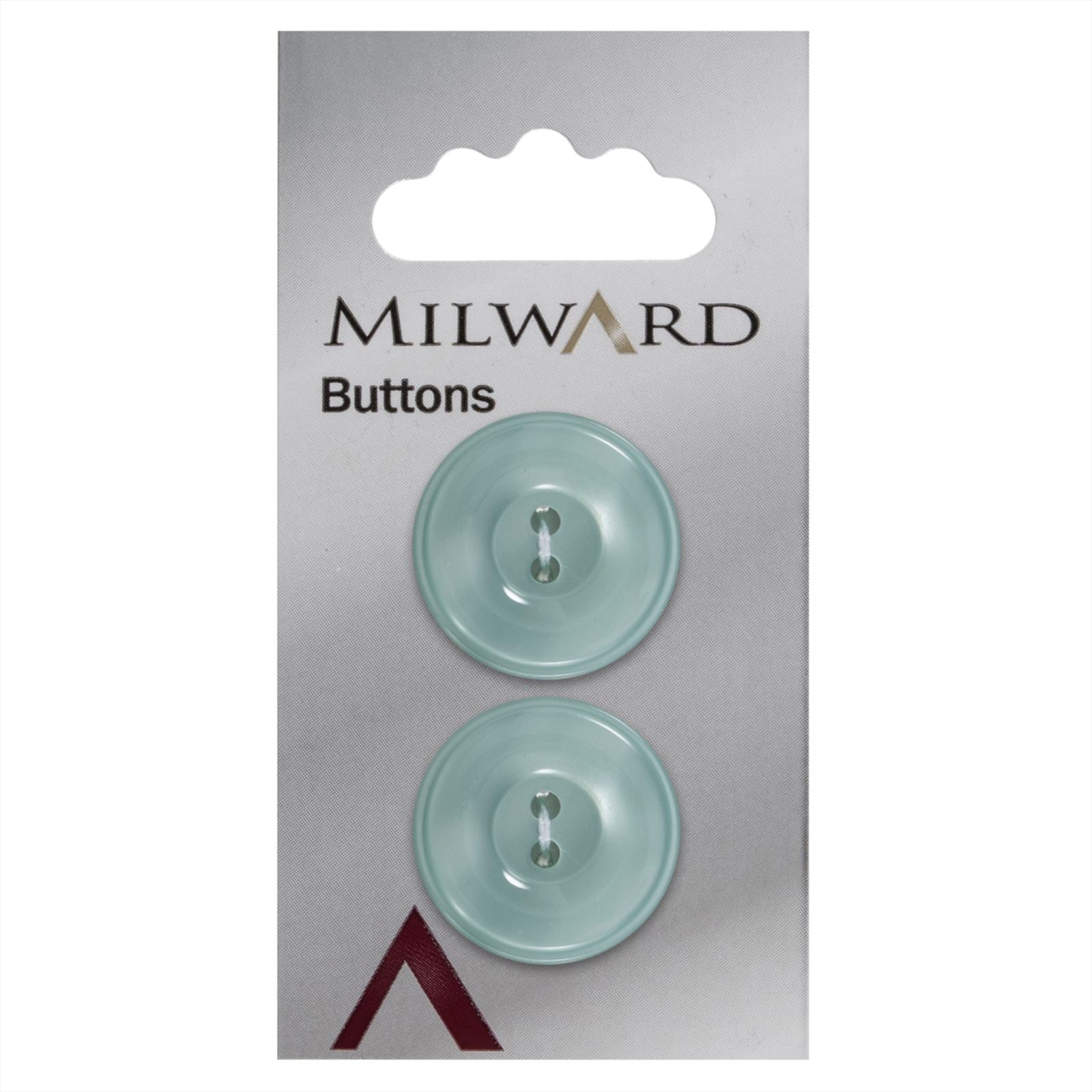 Milward Knoop Parelmoer Lichtgroen 22mm (2 stuks)