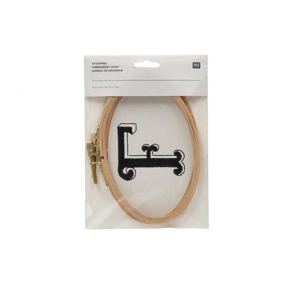 Rico Borduurring Ovaal 9,5 x 14,5 cm