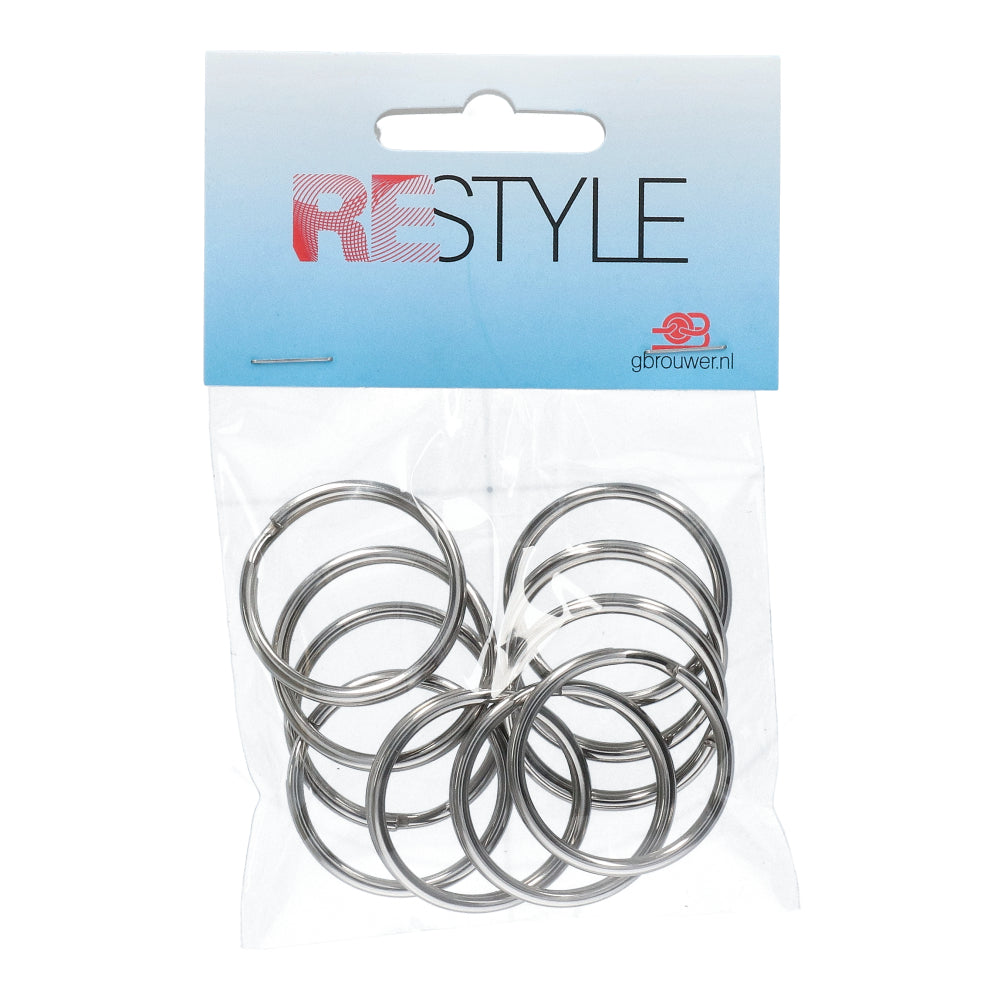Restyle Sleutelringen 30 mm (10 stuks)