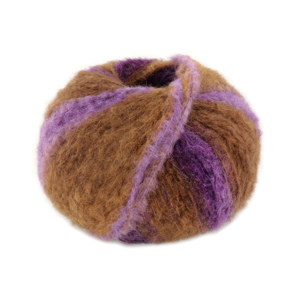 Lana Grossa Gigante 004 Paars/Kaki/Omber/Donkerpaars/Grijs Paars