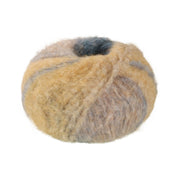 Lana Grossa Gigante Multi 101 Grijsblauw,Beige,Grijsrood,Mandarijn,Petrolgroen,Grijsgeel