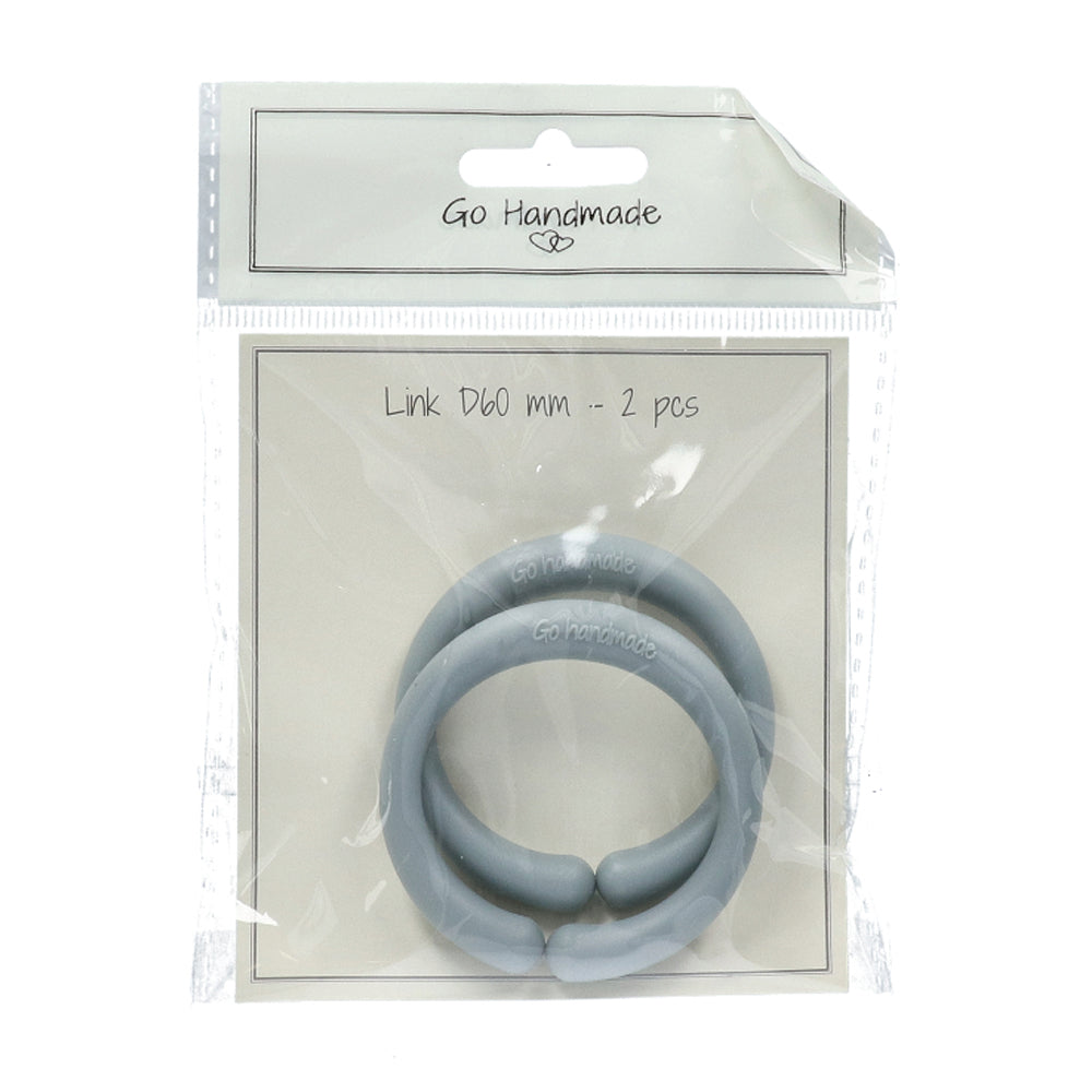 Zakjes — gemaakt met Go Handmade Schakelring Grijs / Blauw