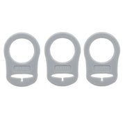 Go Handmade Siliconen Fopspeen Ringen 11 Grijs