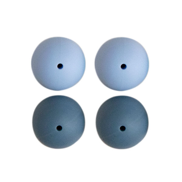 Go Handmade Siliconen Kralen 4 Stuks 23 Blauw Mix