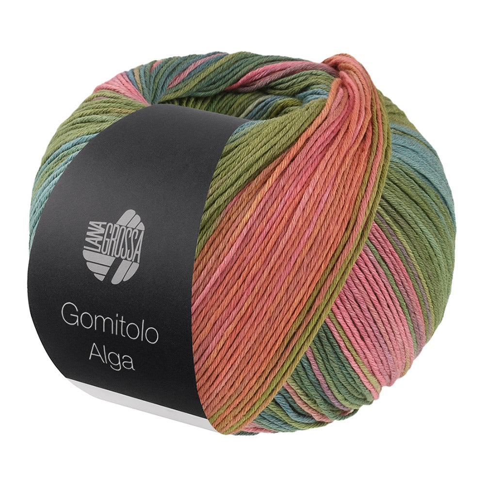 Lana Grossa Gomitolo Alga 2025 Wit/Lichtblauw/Blauw/Licht-/Donkergroen/Roze/Pruim/Turkoois/Zalm/P
