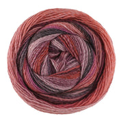 Lana Grossa Gomitolo Fumo 513 Lichtroze/roze/fuchsia/licht-donkergrijs/terracotta