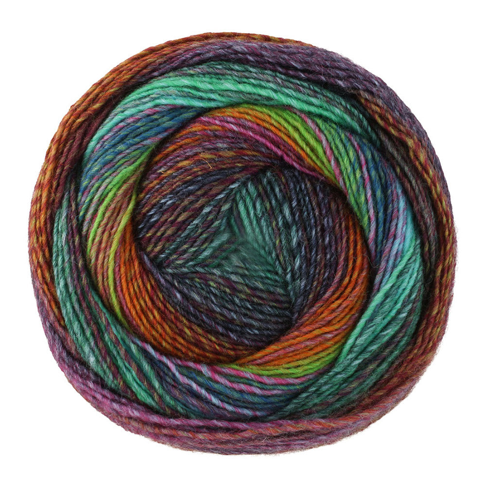 Lana Grossa Gomitolo Modo 624 Olijf/Geelbruin/Turquoise/Donkerbruin/-blauw/-groen/Jade/Fuchsia/Aubergine - bol garen