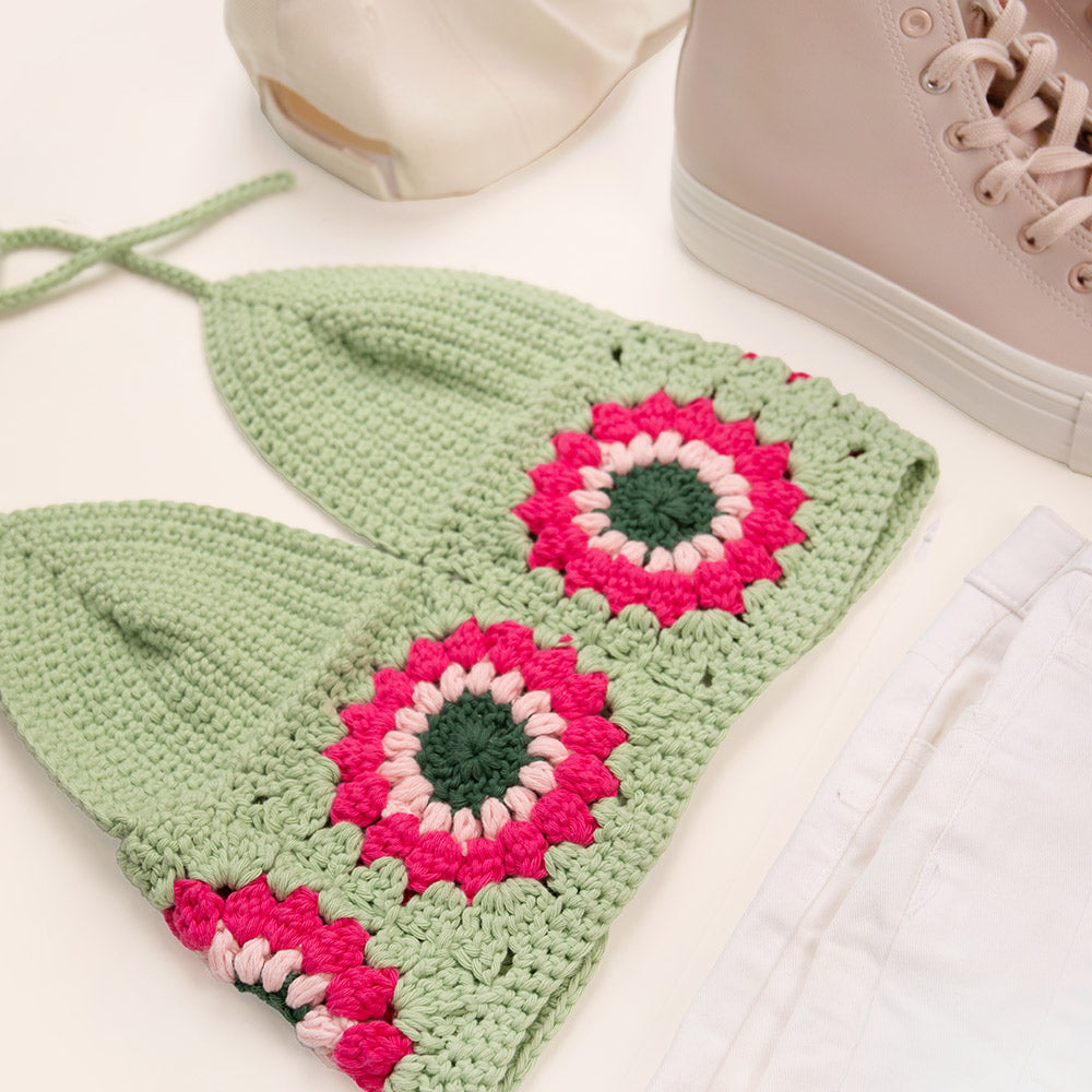 Finishing Stitches - Flower Top Haak- en Garenpakket 13