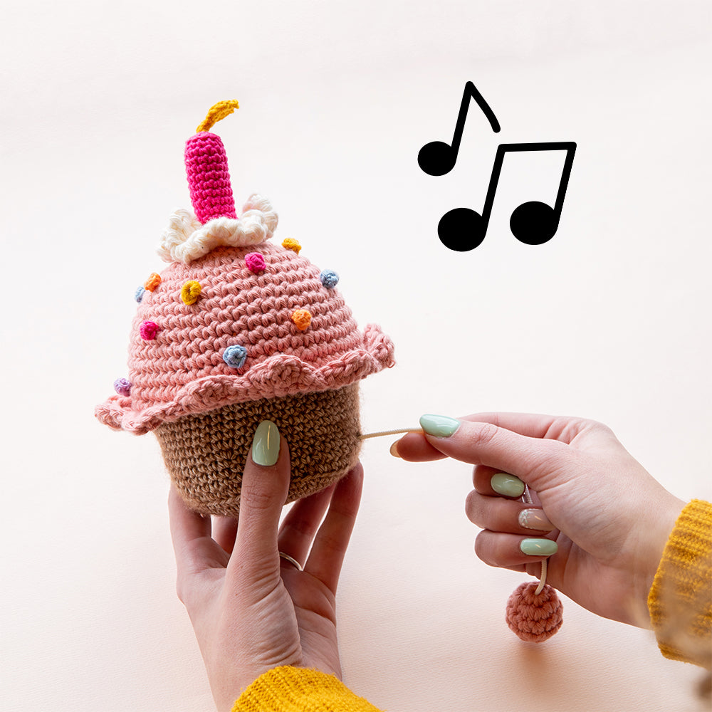 Muziek — gemaakt met Haakpatroon Cupcake