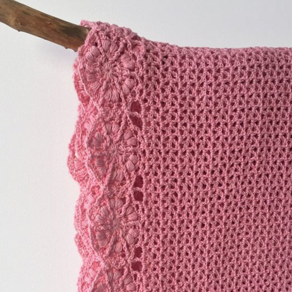 Zomersjaal — gemaakt met Haakpatroon Durable Coral Zomersjaal
