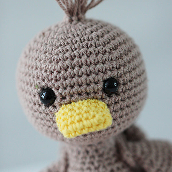 And hoved — gemaakt met Haakpatroon Eend Knuffel Go Handmade (Digital)
