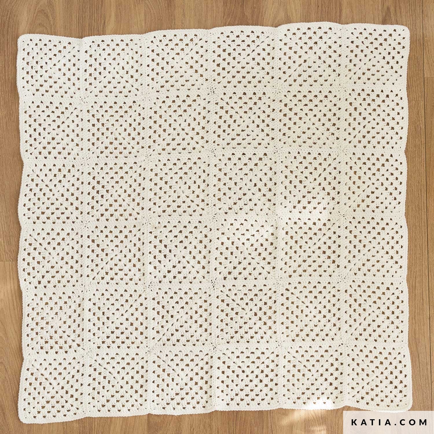 Patroon breien haken baby baby omslagdoek herfst winter kati — gemaakt met Haakpatroon Katia Twist Babydeken (Digital) (2)