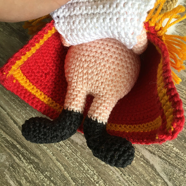 Detailfoto — gemaakt met Haakpatroon Sinterklaas Knuffel (4)