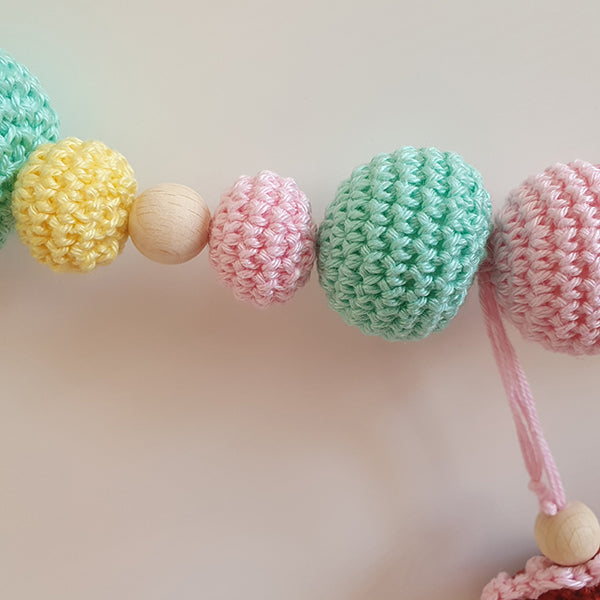 Detail wagenspanner — gemaakt met Haakpatroon Wagenspanner Fairyland