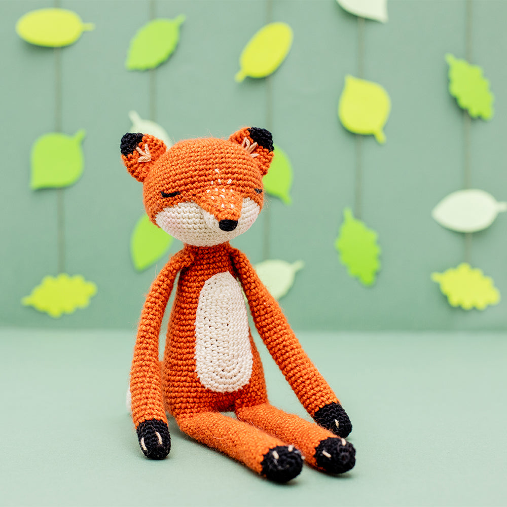 Yac forest animals — gemaakt met Haakpatroon Yarn and Colors Faye Fox / William Wolf