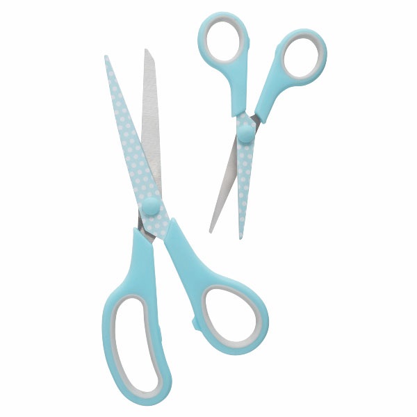 Hemline set stoffenschaar blue — gemaakt met Hemline Set Stoffenschaar (21cm) & Borduurschaar (13,5cm) Blue