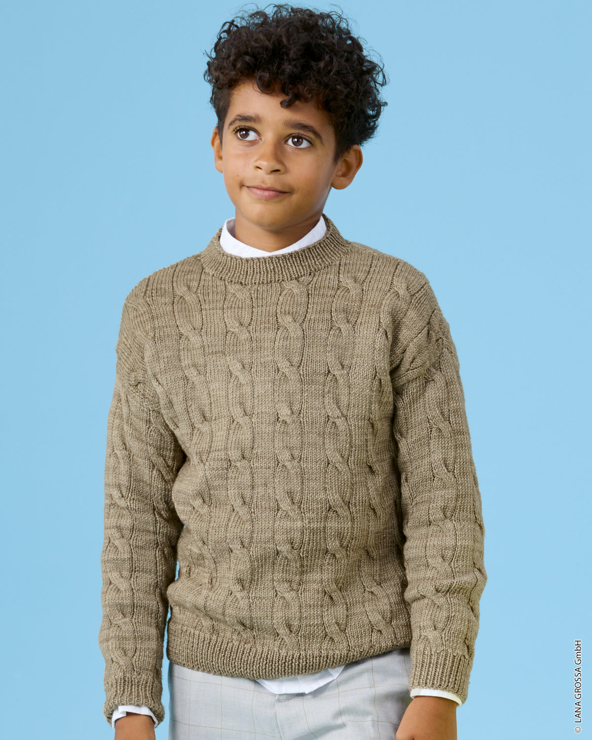 Lana Grossa Kids Nr. 15 model 17 - trui met Cool Wool Big Vintage - sfeerfoto 1