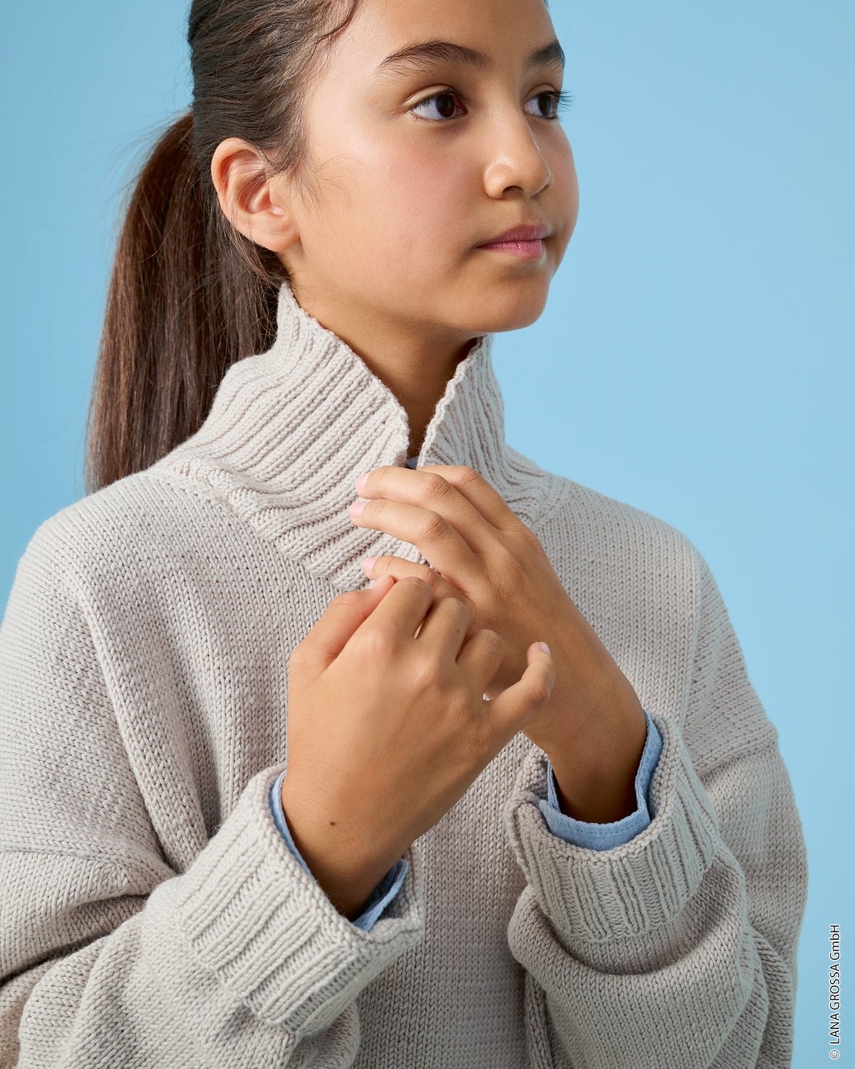 Lana Grossa Kids Nr. 15 model 19 - trui met Cool Wool - sfeerfoto 7