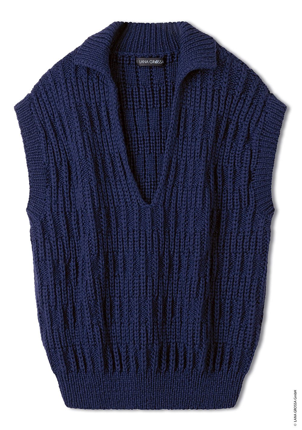 Productfoto van slipover gemaakt met Lana Grossa Cool Merino Big - Classici 31 model 06