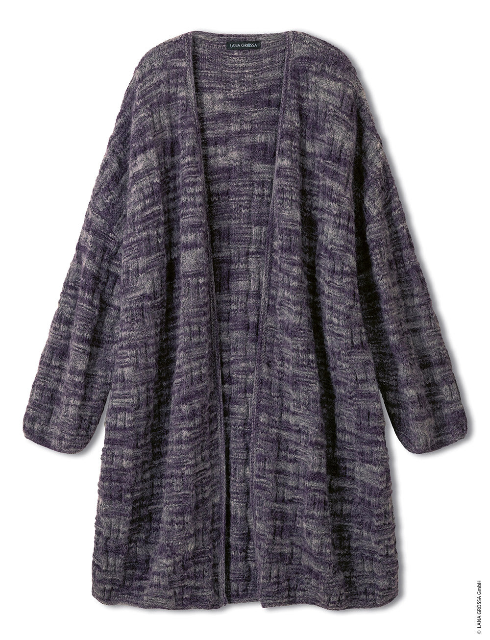 Productfoto van lang vest gemaakt met Lana Grossa Pelo Cashmere - Classici 31 model 12