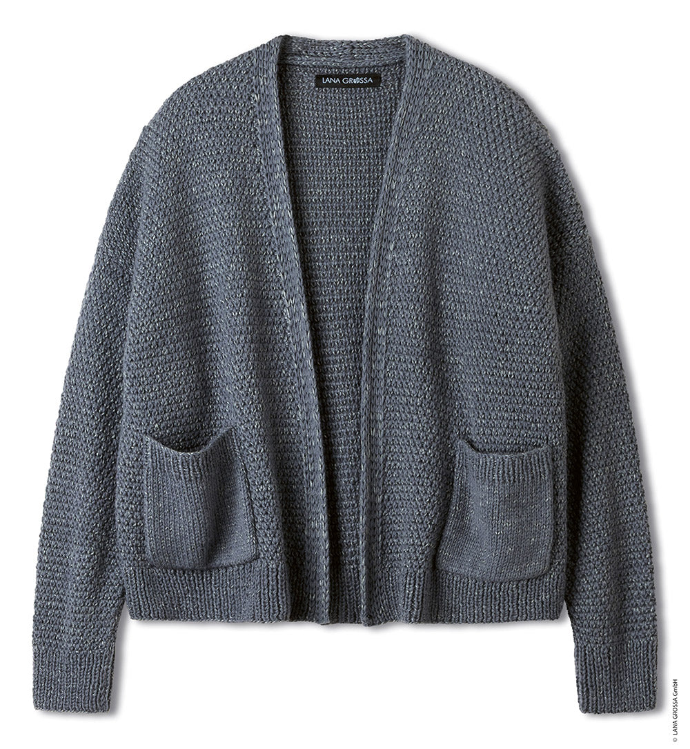 Productfoto van cardigan gemaakt met Lana Grossa Chiaro - Classici 31 model 39