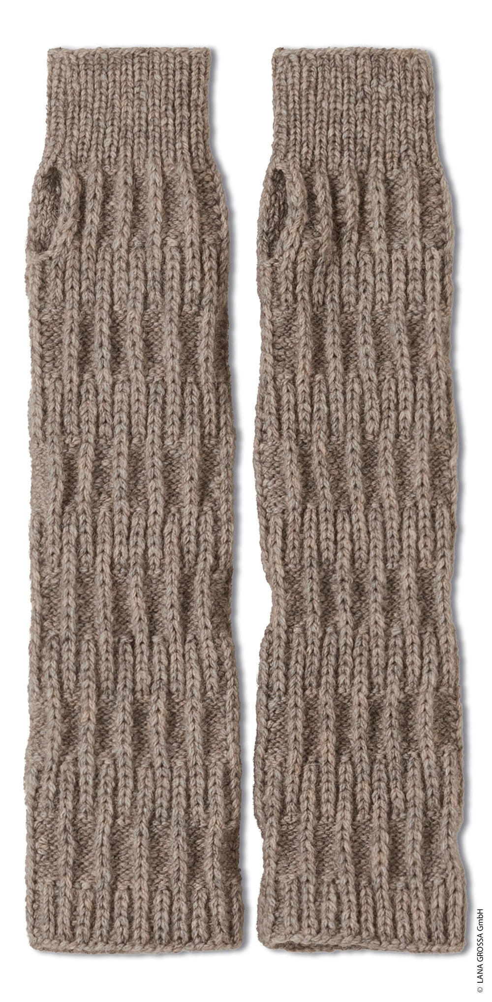 Productfoto van polswarmers gemaakt met Lana Grossa Alta Moda Alpaca - Classici 31 model 46