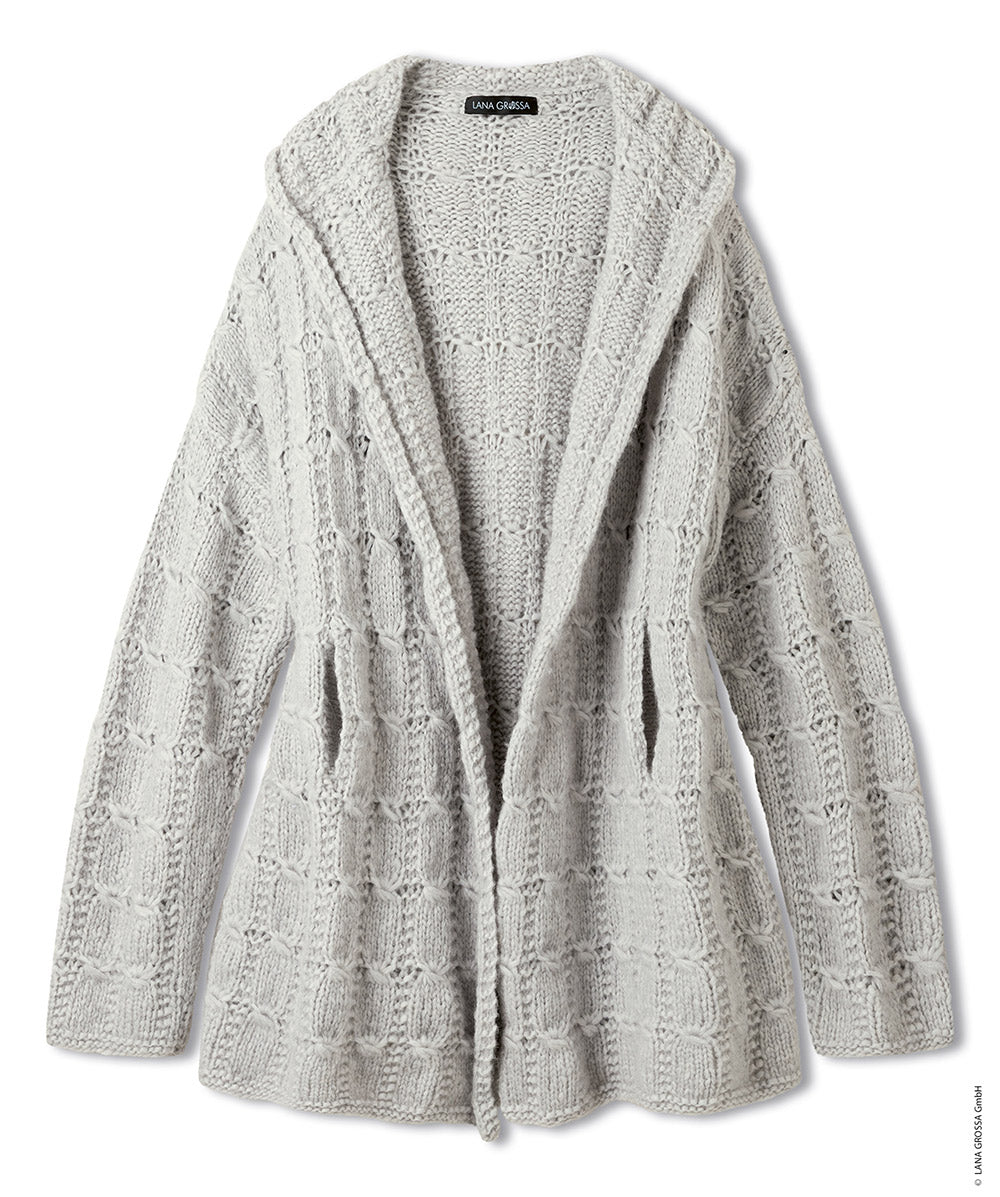 Productfoto van cardigan gemaakt met Lana Grossa Chapeau - Classici 31 model 47