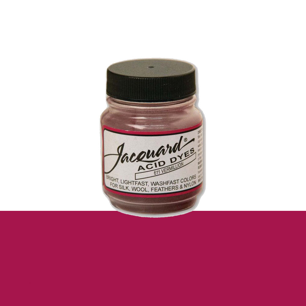 Jacquard Wolverf 611 Vermillion - potje geconcentreerde Acid Dye wolverf in kleur 611 Vermillion