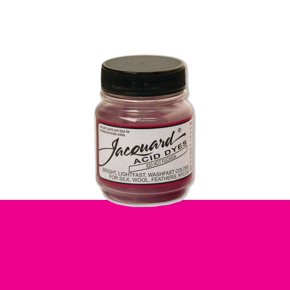 Jacquard Wolverf 620 Hot Fuchsia - potje geconcentreerde Acid Dye wolverf in kleur 620 Hot Fuchsia