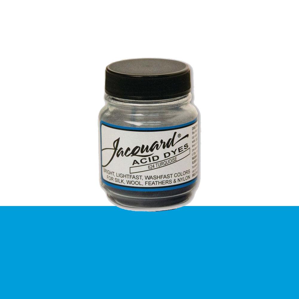 Jacquard Wolverf 624 Turquoise - potje geconcentreerde Acid Dye wolverf in kleur 624 Turquoise