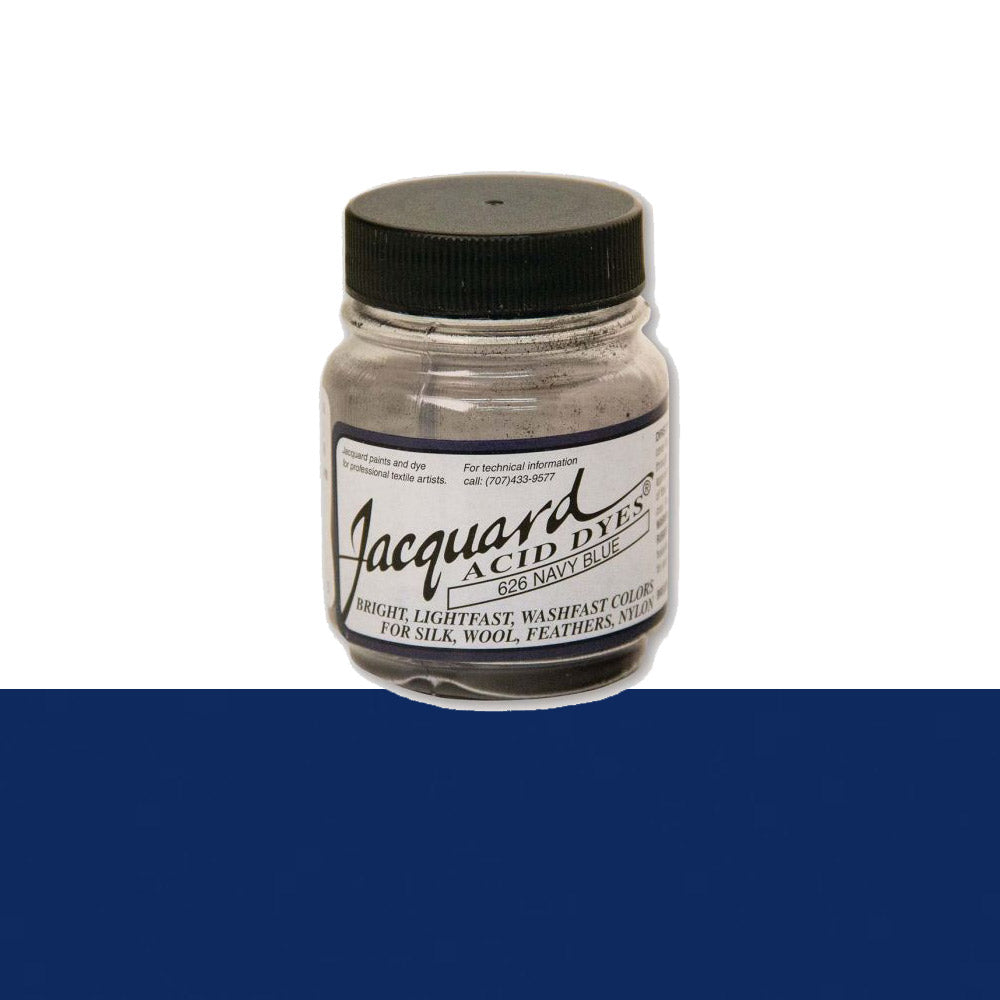 Jacquard Wolverf 626 Navy Blue - potje geconcentreerde Acid Dye wolverf in kleur 626 Navy Blue