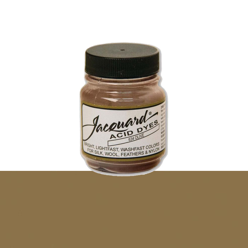 Jacquard Wolverf 634 Olive - potje geconcentreerde Acid Dye wolverf in kleur 634 Olive