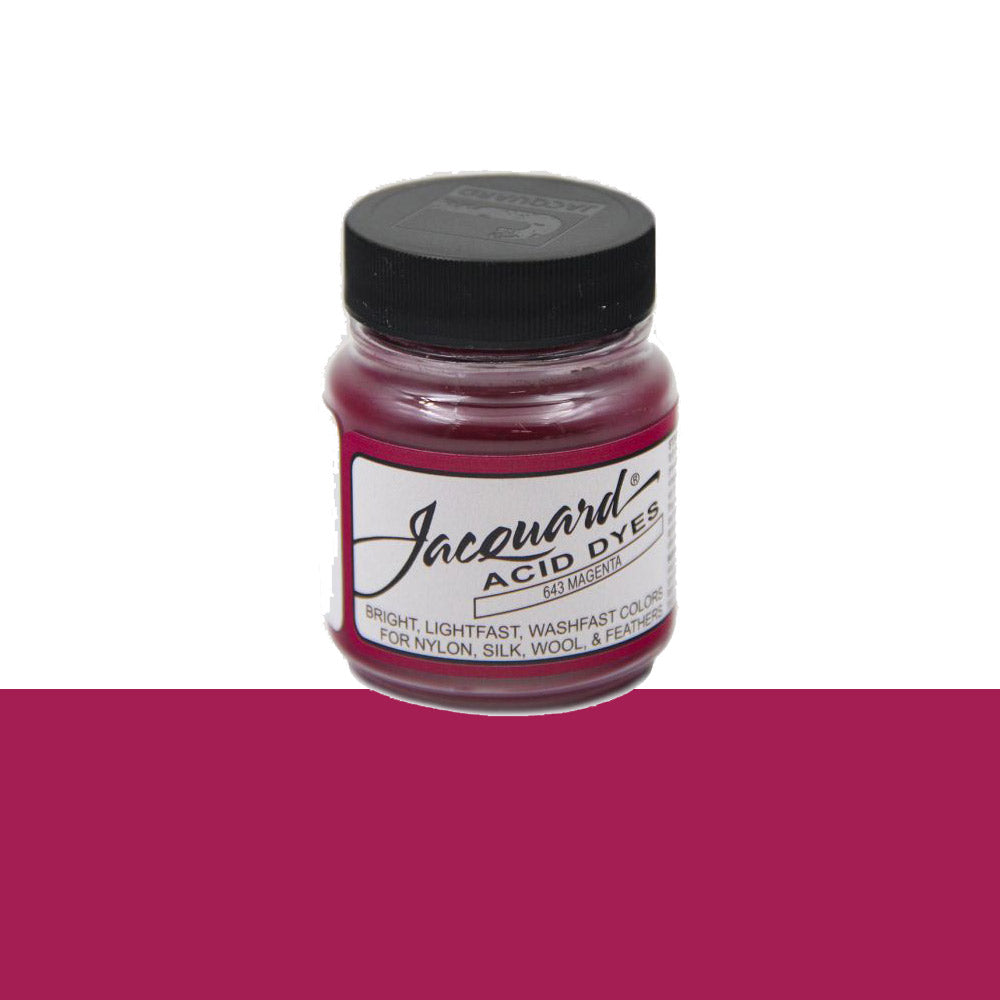 Jacquard Wolverf 643 Magenta - potje geconcentreerde Acid Dye wolverf in kleur 643 Magenta
