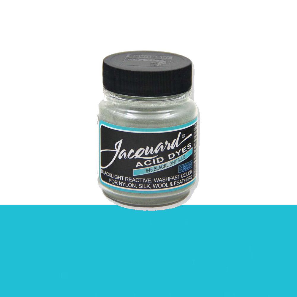 Jacquard Wolverf 645 Blacklight Blue - potje geconcentreerde Acid Dye wolverf in kleur 645 Blacklight Blue