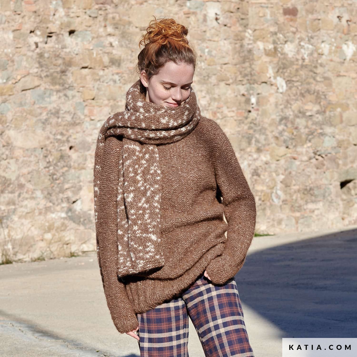 Air alpaca natural colors sjaal — gemaakt met Katia Air Alpaca Natural Colors Sjaal Breipatroon (Digital) (2)