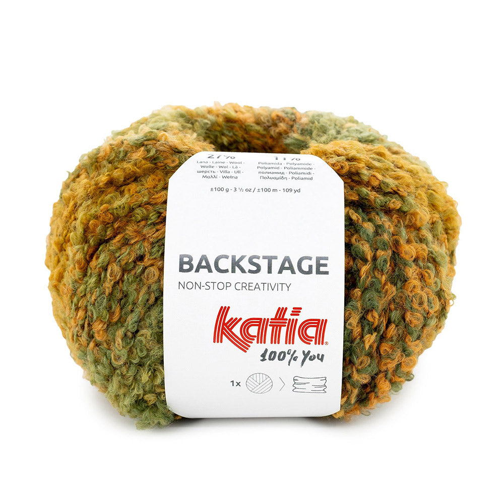 Katia Backstage 203 Groen-Licht oranje-Oker