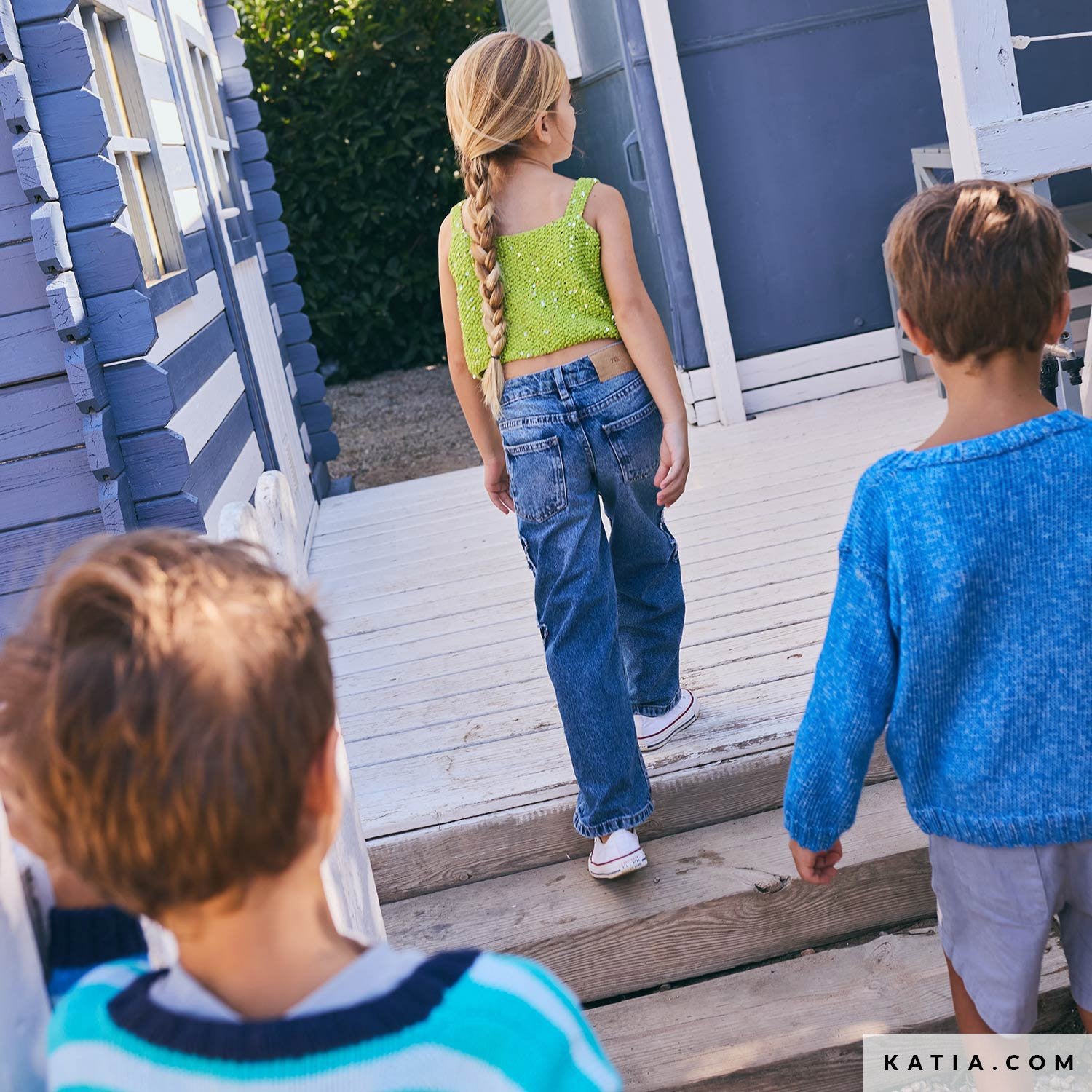 Patroon breien haken kinderen topje lente zomer katia — gemaakt met Katia Cleopatra (6)