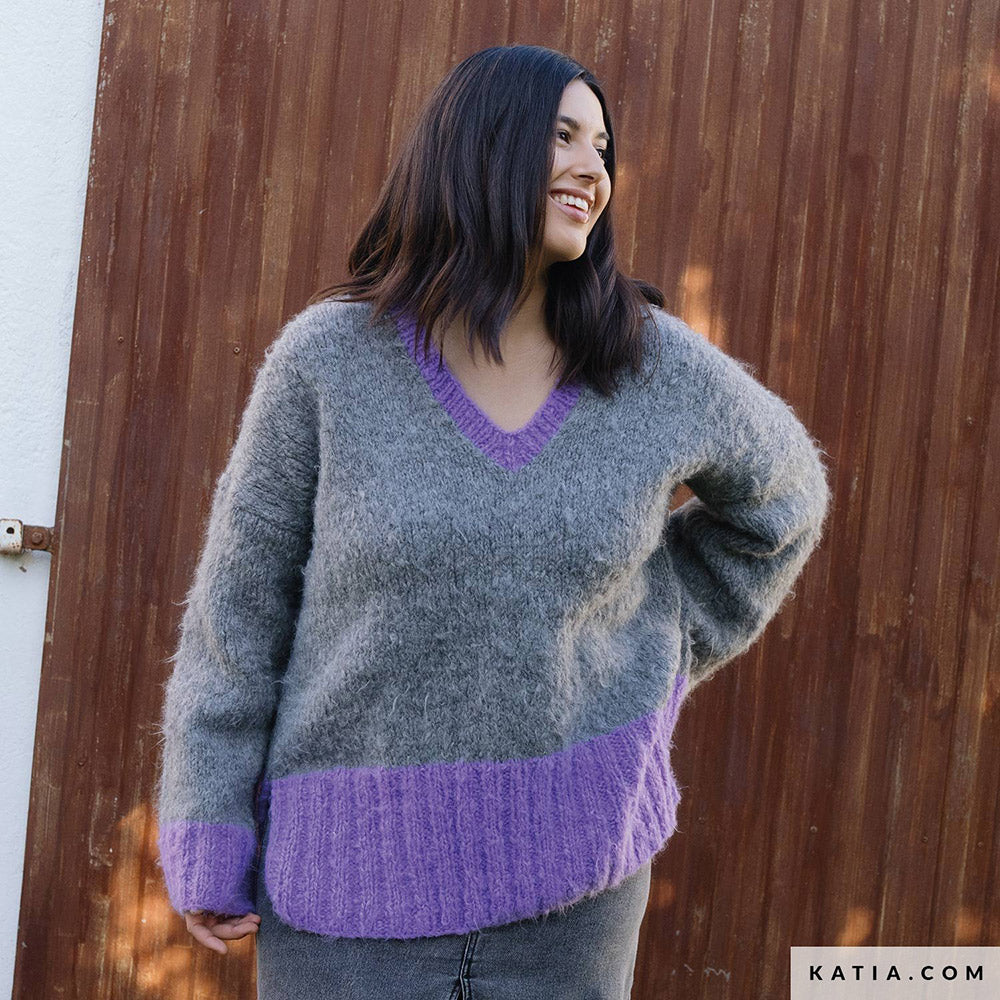 Patroon breien haken dames trui herfst winter katia — gemaakt met Katia Country Knits (2)