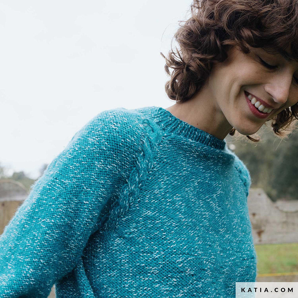 Patroon breien haken dames trui herfst winter katia — gemaakt met Katia Country Knits (21)